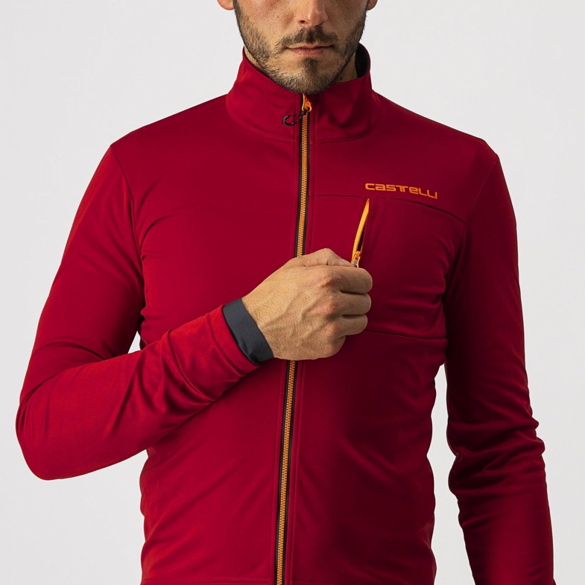 CASTELLI GO JACKET PRO RED/BRILLIANT ORANGE – Ferrobike HK