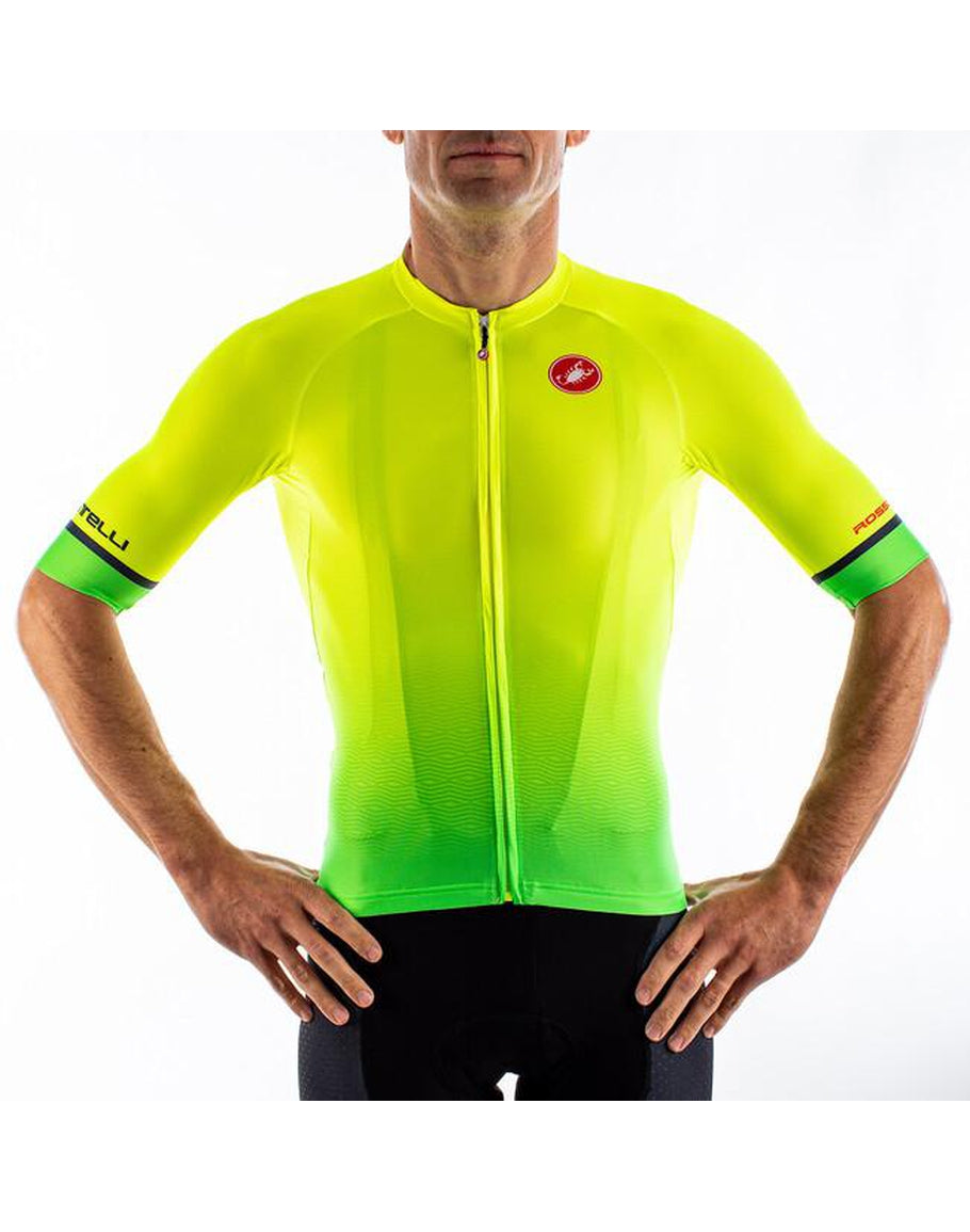CASTELLI AERO RACE 6.0 JERSEY YELLOW FLUO GREEN FLUO – Ferrobike HK