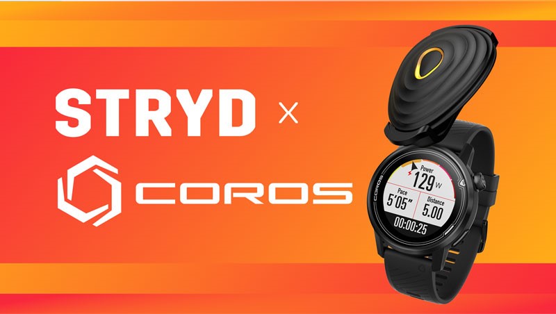 Stryd跑步功率計正式與COROS運動手錶互相兼容!