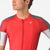 CASTELLI 男士 ENTRATA 6 短袖騎行衣 紅色/煙灰色-銀灰
