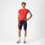 CASTELLI 男士 ENTRATA 6 短袖騎行衣 紅色/煙灰色-銀灰