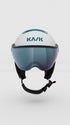 KASK PIUMA-R CHROME VISOR Chrome White/Sky (VISOR: Turquoise Mirror)