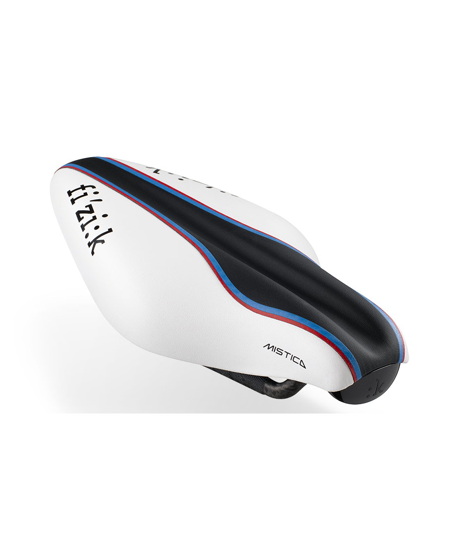 FIZIK MISTICA CARBON - REGULAR TRI saddle - BLACK/WHITE – Ferrobike HK FIZIK MISTICA CARBON - REGULAR TRI saddle - BLACK/WHITE – Ferrobike HK