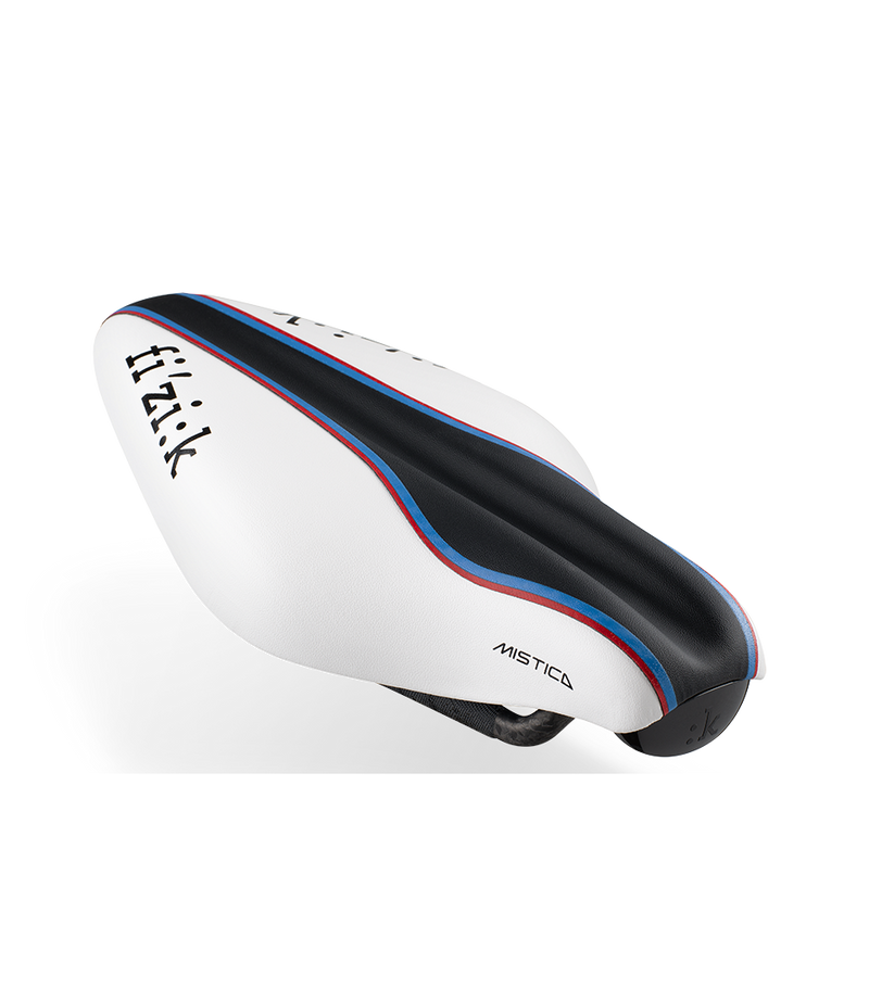 fi'zi:k Mistica Carbon Braided サドル　TRI FIZIK MISTICA CARBON - REGULAR TRI saddle - BLACK/WHITE – Ferrobike HK
