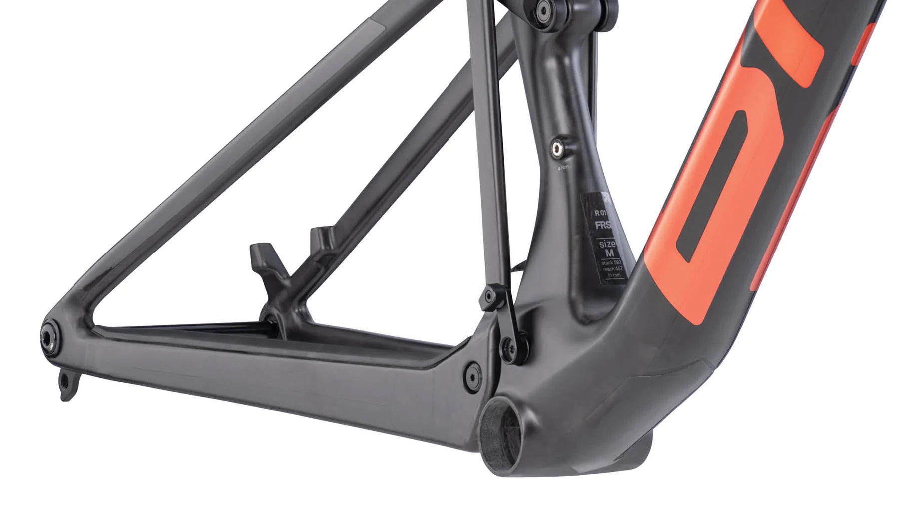 BMC Fourstroke R 01 Frameset VAR1 (cbn red ora) Carbon / Firestorm