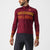 CASTELLI UNLIMITED THERMAL JERSEY BORDEAUX/GOLDENROD-ORANGE