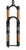 FOX 38 FACTORY KASHIMA GRIP2 FORKS Shiny Black Orange/Gloss Black Logo