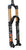 FOX 38 FACTORY KASHIMA GRIP2 FORKS Shiny Black Orange/Gloss Black Logo