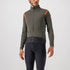 CASTELLI ALPHA RoS 2 LIGHT JACKET MILITARY GREEN/FIERY RED-BLACK