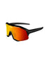 KOO DEMOS Sunglasses Black Matt (Red Mirror Lenses)