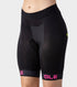 ALE SOLID TRAGUARDO LADY SHORTS BLACK-FLUO PINK
