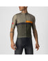 CASTELLI A BLOCCO JERSEY BARK GREEN/POP ORANGE/DARK GRAY