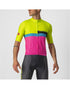 CASTELLI A BLOCCO 單車衫 短袖騎行衣 電黃色/黑色/紫紅色
