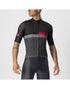 CASTELLI A BLOCCO JERSEY LIGHT BLACK/RED/DARK GRAY