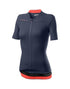 CASTELLI ANIMA 3 WOMEN SS JERSEY DARK STEEL BLUE BRILLIANT PINK