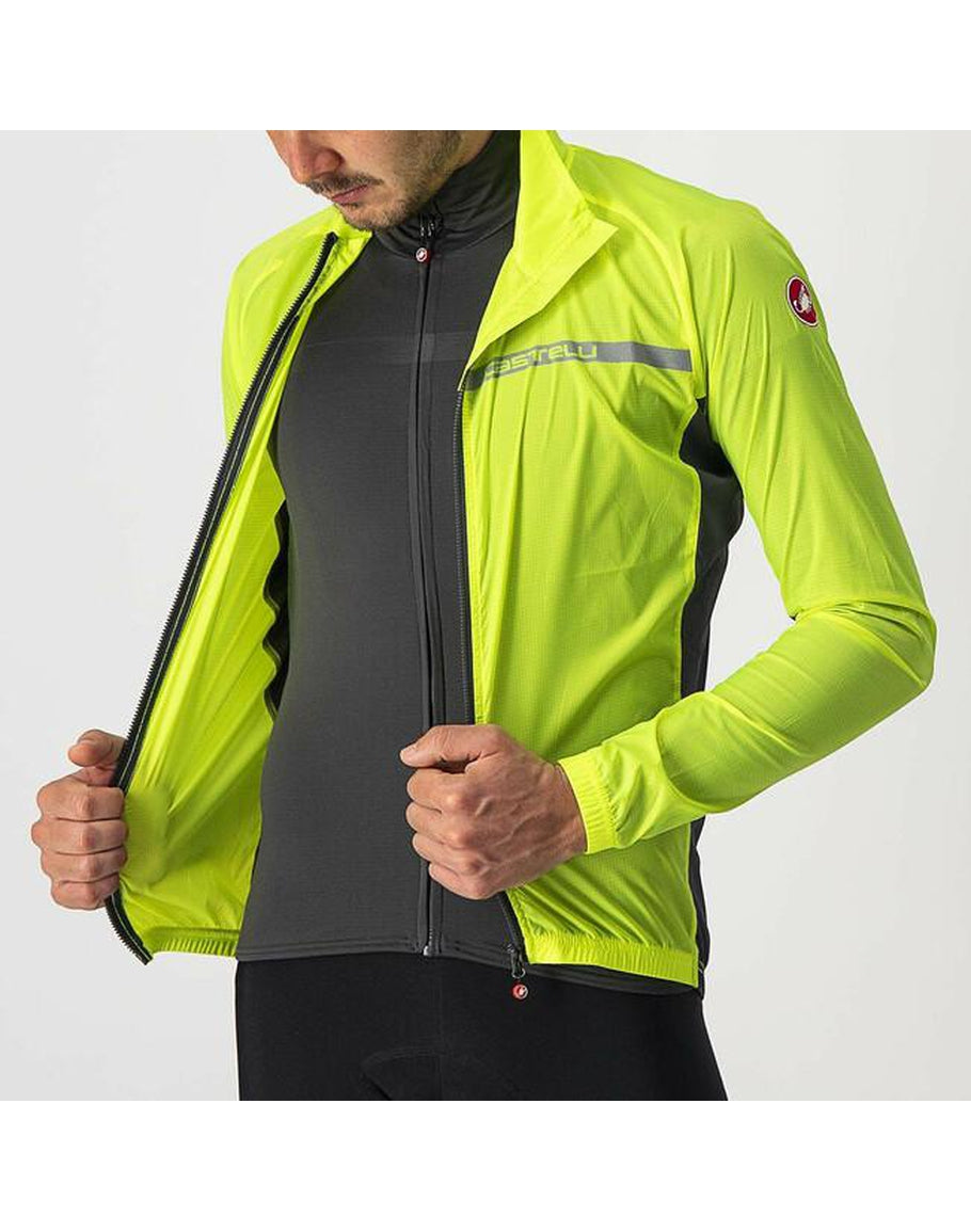 CASTELLI ジャケット　チームイネオス CASTELLI SQUADRA STRETCH JACKET YELLOW FLUO DARK GRAY – Ferrobike HK