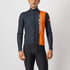CASTELLI TRAGUARDO JERSEY FZ SAVILE BLUE/BRILLIANT ORANGE