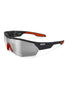 KOO OPEN CUBE Sunglasses Black Red Smoke Mirror Lenses AsianFit-M