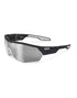 KOO OPEN CUBE Sunglasses Black White Smoke Mirror Lenses AsianFit-M